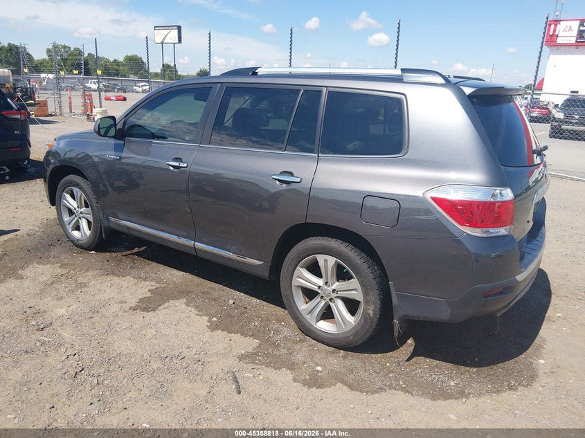 2012 Toyota Highlander VIN 5TDDK3EH6CS102996 IAAI salvage auction — SIDE, Clear (Arkansas), sold $6,700 on 2026-07-15 (photo 3)