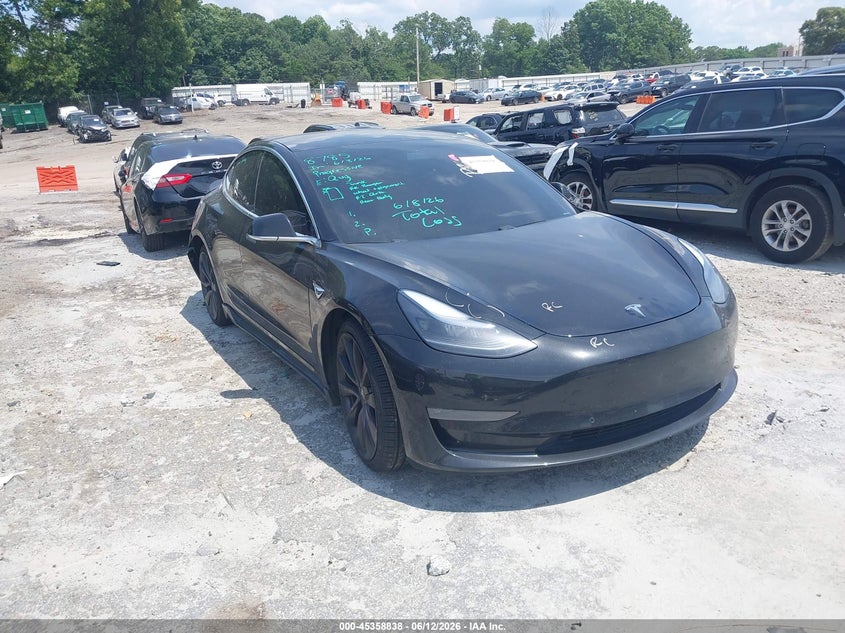 2020 Tesla Model 3 VIN 5YJ3E1EC0LF603477 IAAI salvage auction — REAR END, Salvage (Georgia), sold $75 on 2026-07-30 (photo 1)