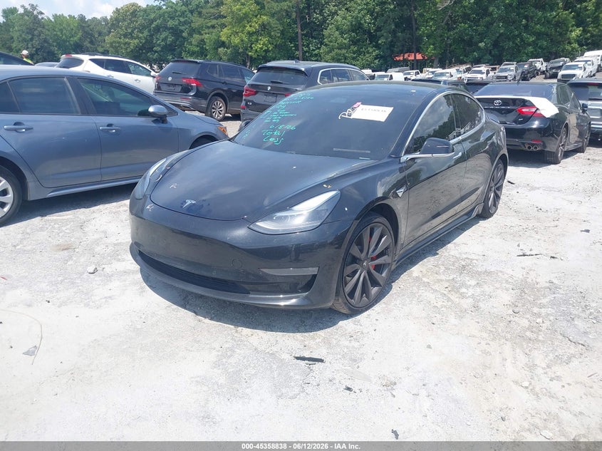 2020 Tesla Model 3 VIN 5YJ3E1EC0LF603477 IAAI salvage auction — REAR END, Salvage (Georgia), sold $75 on 2026-07-30 (photo 2)