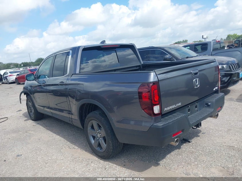 2023 Honda Ridgeline VIN 5FPYK3F5XPB016047 IAAI salvage auction — FRONT END, Original (Texas), sold $8,150 on 2026-08-19 (photo 3)