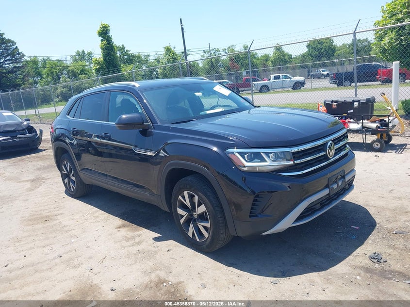 2023 Volkswagen Atlas cross sport VIN 1V2LC2CA8PC223155 IAAI salvage auction — SIDE, Salvage - Greater Than 75% (Maryland), sold $9,500 on 2026-09-29 (photo 1)