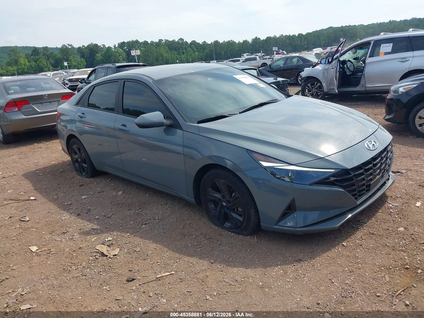 2022 Hyundai Elantra VIN KMHLS4AG1NU342823 IAAI salvage auction — LEFT FRONT, Salvage (Alabama), sold $1,900 on 2026-07-08 (photo 1)