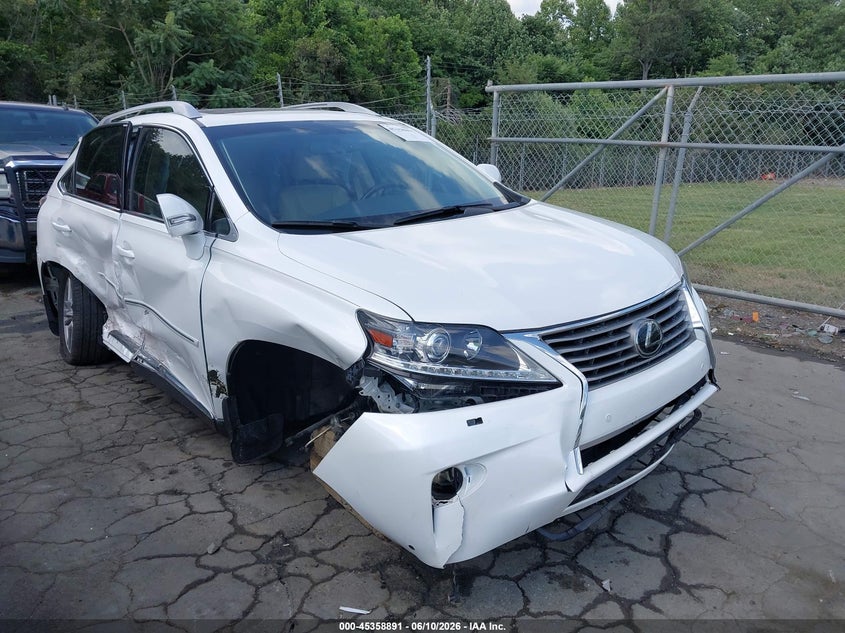 2015 Lexus Rx VIN JTJBK1BA0F2468058 IAAI salvage auction — SIDE, Salvage (North Carolina), sold $4,200 on 2026-07-30 (photo 1)