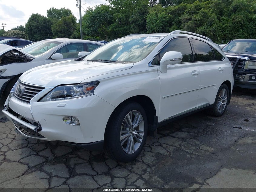 2015 Lexus Rx VIN JTJBK1BA0F2468058 IAAI salvage auction — SIDE, Salvage (North Carolina), sold $4,200 on 2026-07-30 (photo 2)