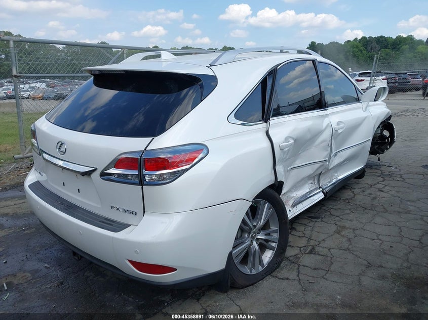 2015 Lexus Rx VIN JTJBK1BA0F2468058 IAAI salvage auction — SIDE, Salvage (North Carolina), sold $4,200 on 2026-07-30 (photo 4)