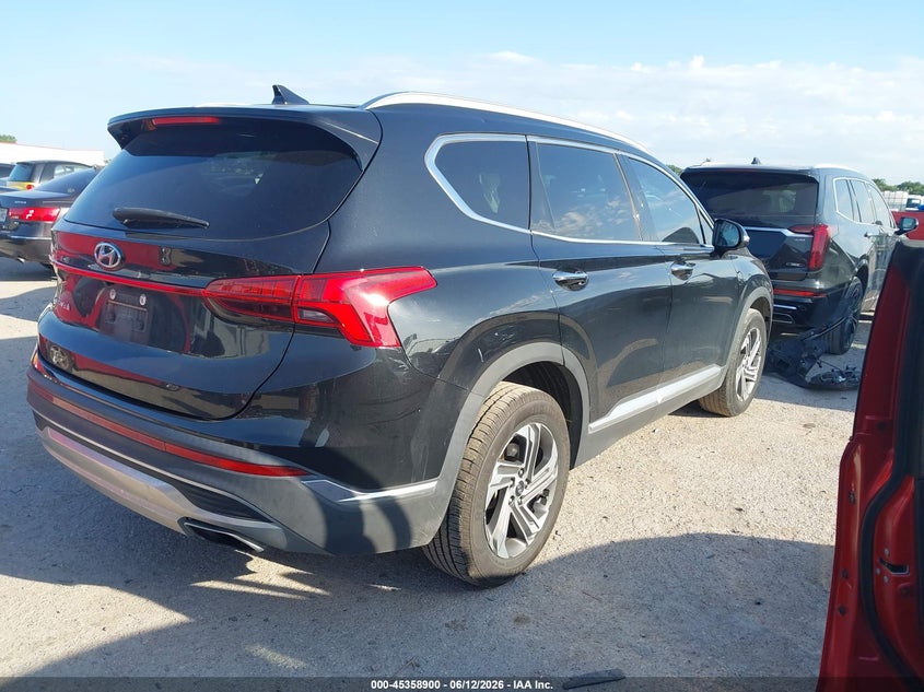2021 Hyundai Santa fe VIN 5NMS64AJ1MH303641 IAAI salvage auction — HAIL, Salvage Title, sold $10,800 on 2026-08-25 (photo 4)