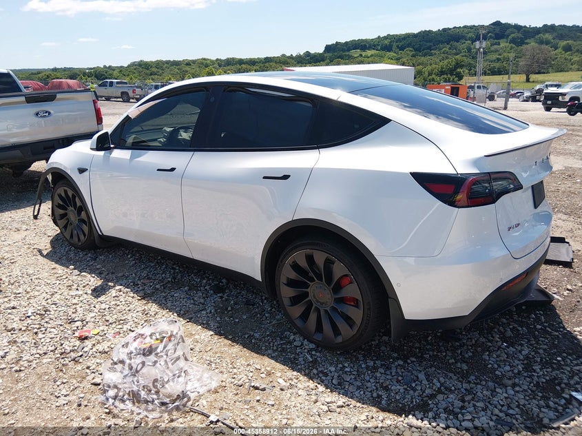 2022 Tesla Model y VIN 7SAYGDEF7NF326490 IAAI salvage auction — FRONT END, Salvage (Arkansas), sold $8,600 on 2026-07-30 (photo 3)