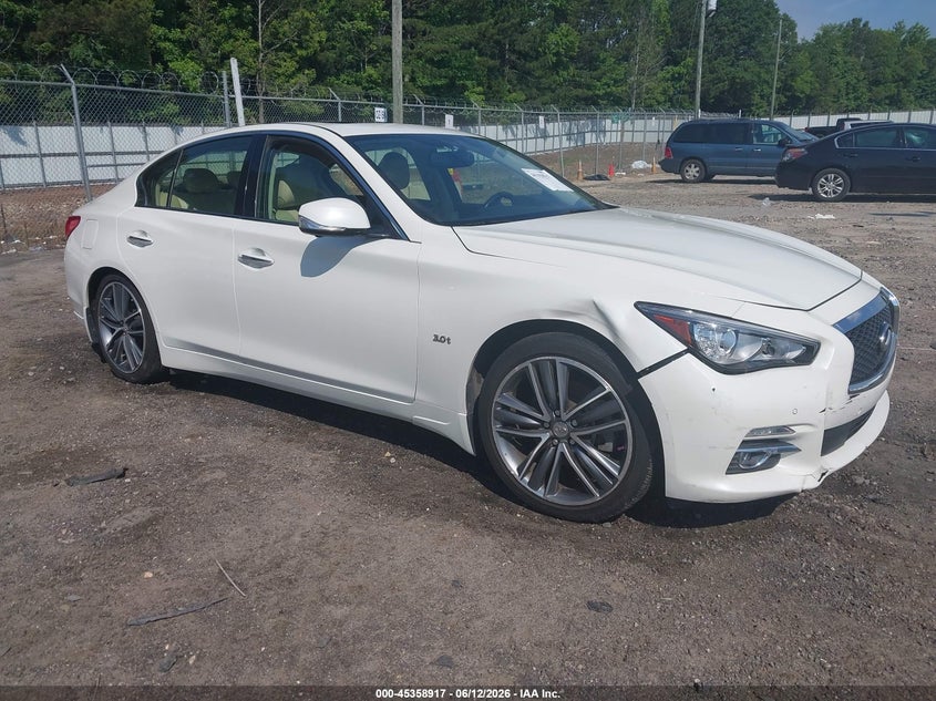 2017 Infiniti Q50 VIN JN1EV7AP7HM732077 IAAI salvage auction — THEFT, Salvage (Georgia), sold $1,250 on 2026-07-30 (photo 1)
