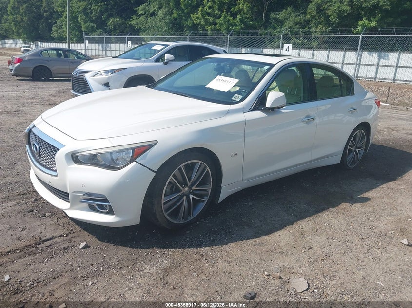 2017 Infiniti Q50 VIN JN1EV7AP7HM732077 IAAI salvage auction — THEFT, Salvage (Georgia), sold $1,250 on 2026-07-30 (photo 2)