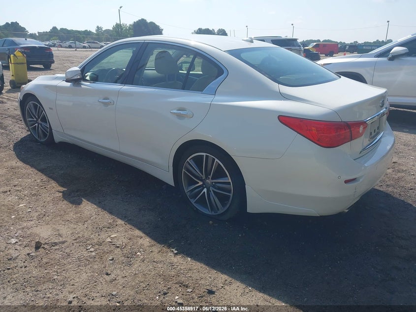 2017 Infiniti Q50 VIN JN1EV7AP7HM732077 IAAI salvage auction — THEFT, Salvage (Georgia), sold $1,250 on 2026-07-30 (photo 3)