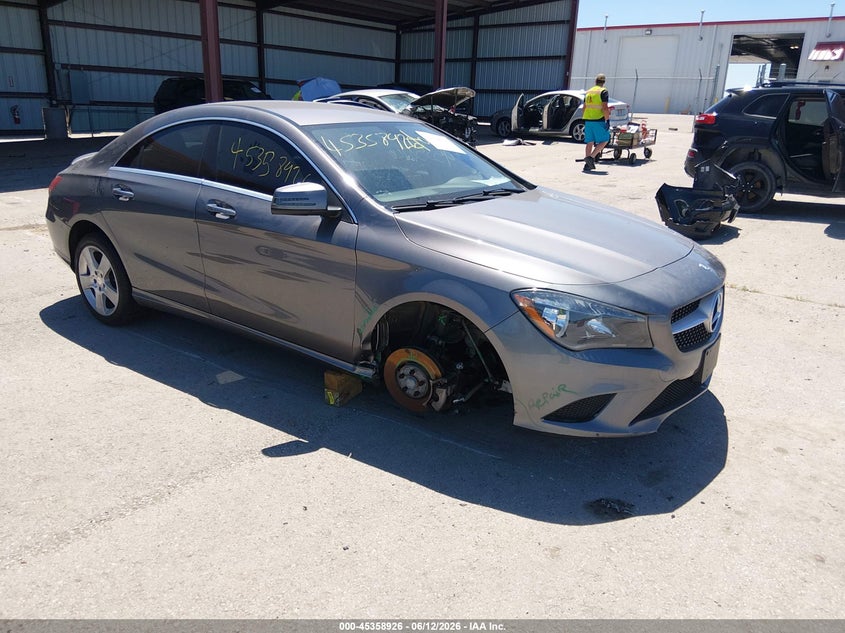 2016 Mercedes-benz Cla-klasse VIN WDDSJ4GB1GN394910 IAAI salvage auction — ENGINE DAMAGE, Salvage (Missouri), sold $2,700 on 2026-07-23 (photo 1)