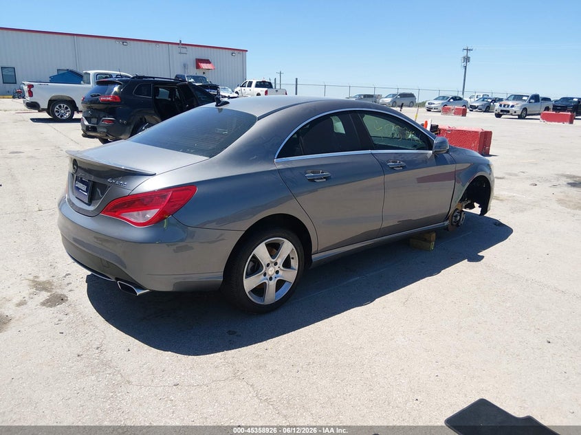 2016 Mercedes-benz Cla-klasse VIN WDDSJ4GB1GN394910 IAAI salvage auction — ENGINE DAMAGE, Salvage (Missouri), sold $2,700 on 2026-07-23 (photo 4)