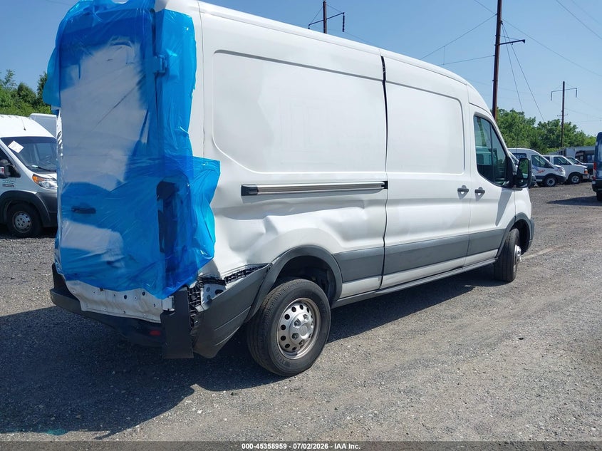 2023 Ford Transit VIN 1FTBR2C85PKB37932 IAAI salvage auction — REAR END, Salvage Title, sold $12,100 on 2026-10-09 (photo 4)
