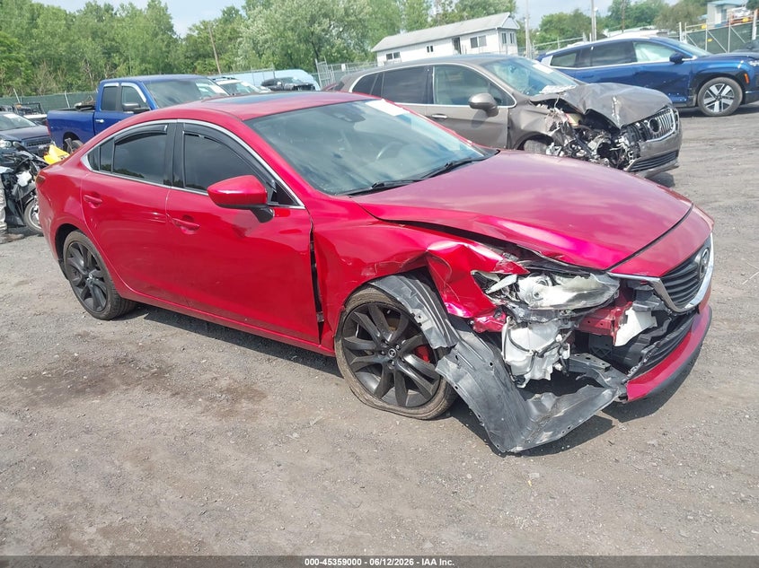 2014 Mazda 6 VIN JM1GJ1W55E1109074 IAAI salvage auction — FRONT END, Salvage Title, sold $700 on 2026-07-28 (photo 1)