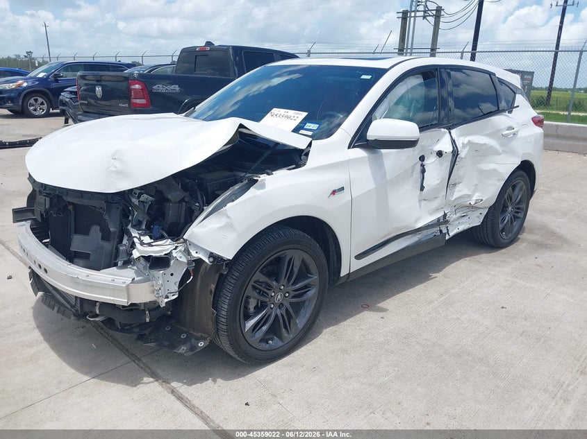 2023 Acura Rdx VIN 5J8TC1H62PL002409 IAAI salvage auction — SIDE, Salvage (Texas), sold $7,200 on 2026-07-31 (photo 2)