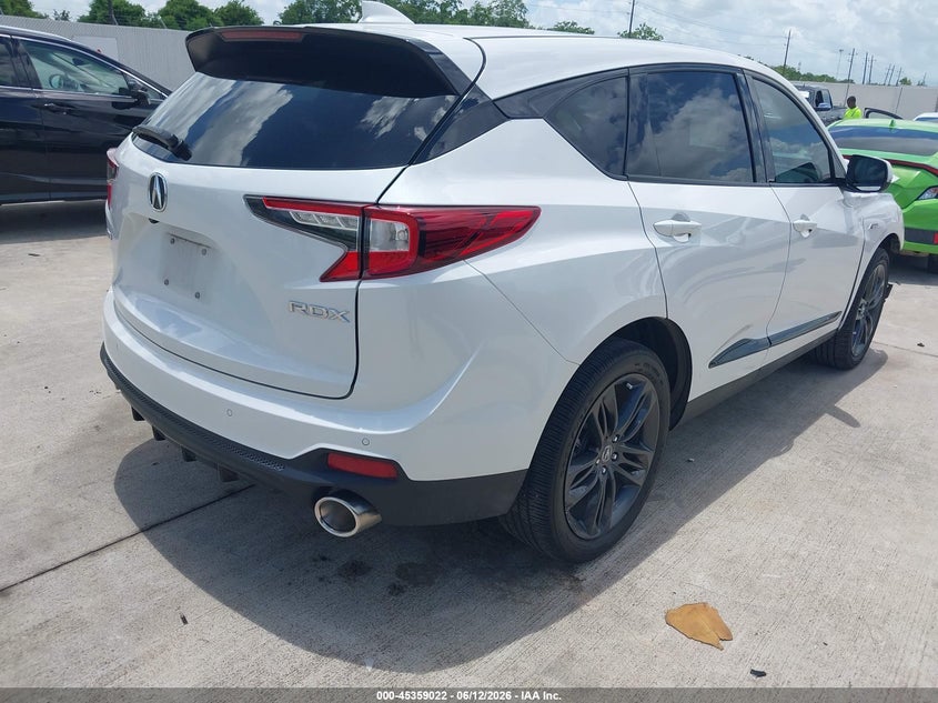 2023 Acura Rdx VIN 5J8TC1H62PL002409 IAAI salvage auction — SIDE, Salvage (Texas), sold $7,200 on 2026-07-31 (photo 4)