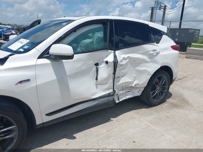 2023 Acura Rdx VIN 5J8TC1H62PL002409 IAAI salvage auction — SIDE, Salvage (Texas), sold $7,200 on 2026-07-31 (photo 6)