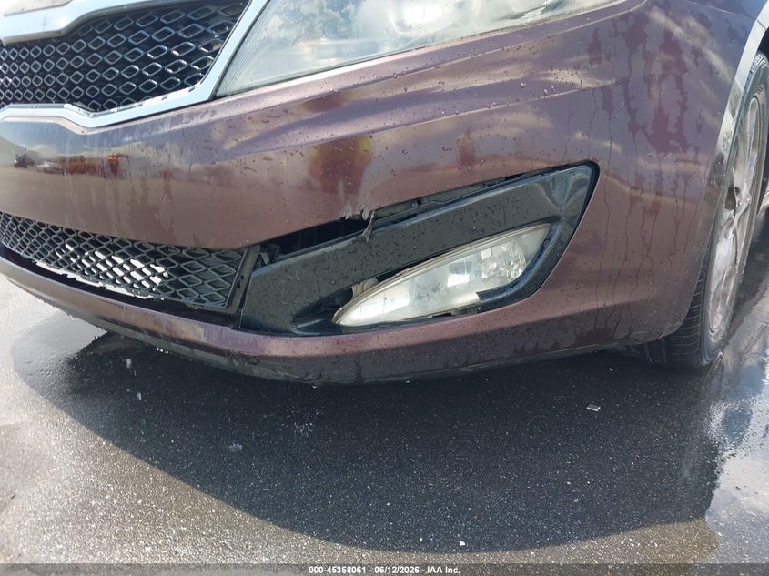 2013 Kia Optima VIN 5XXGM4A77DG215739 IAAI salvage auction — FRONT & REAR, Clear (Florida), sold $700 on 2026-07-20 (photo 6)