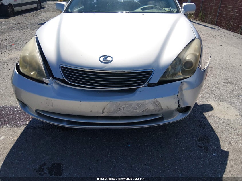 2005 Lexus Es 330 VIN JTHBA30G155077604 IAAI salvage auction — FRONT END, Salvage (Pennsylvania), sold $500 on 2026-07-29 (photo 6)
