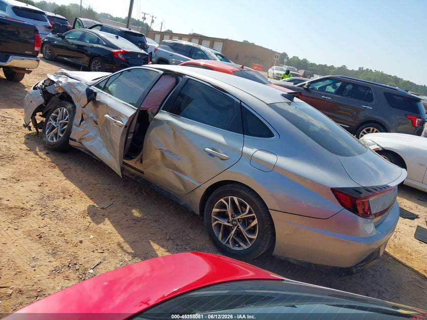 2021 Hyundai Sonata VIN KMHL64JA0MA150681 IAAI salvage auction — LEFT SIDE, Salvage Title, sold $1,100 on 2026-07-30 (photo 3)