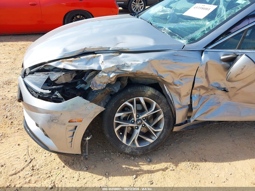 2021 Hyundai Sonata VIN KMHL64JA0MA150681 IAAI salvage auction — LEFT SIDE, Salvage Title, sold $1,100 on 2026-07-30 (photo 6)