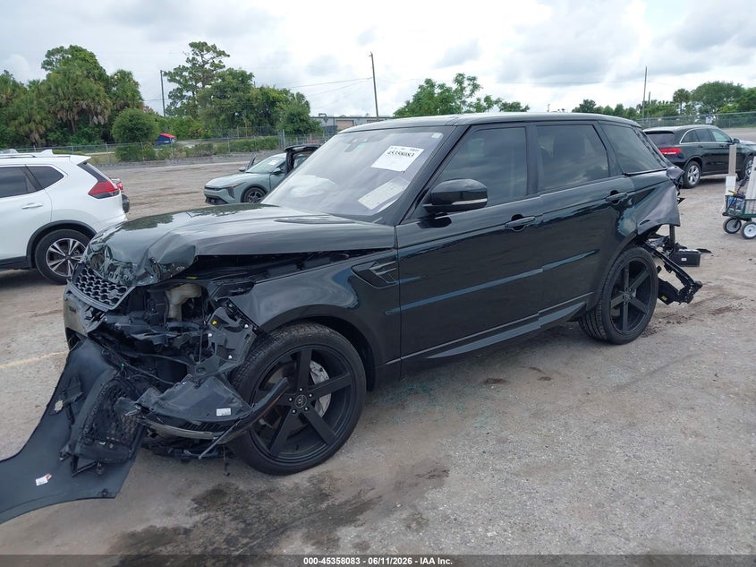 2021 Land rover Range rover sport VIN SALWR2SUXMA782618 IAAI salvage auction — REAR END, Salvage Title, sold $2,050 on 2026-07-30 (photo 2)