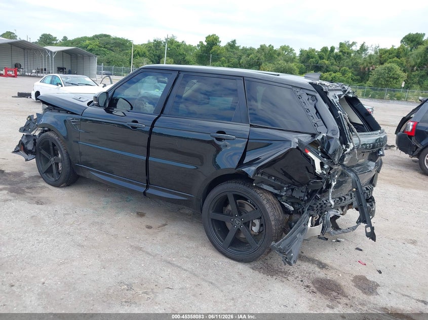2021 Land rover Range rover sport VIN SALWR2SUXMA782618 IAAI salvage auction — REAR END, Salvage Title, sold $2,050 on 2026-07-30 (photo 3)