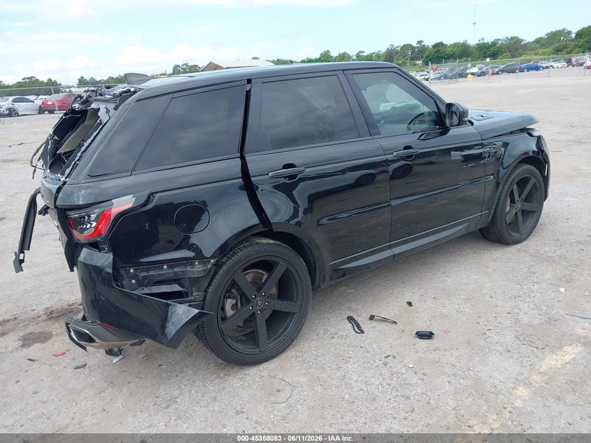 2021 Land rover Range rover sport VIN SALWR2SUXMA782618 IAAI salvage auction — REAR END, Salvage Title, sold $2,050 on 2026-07-30 (photo 4)