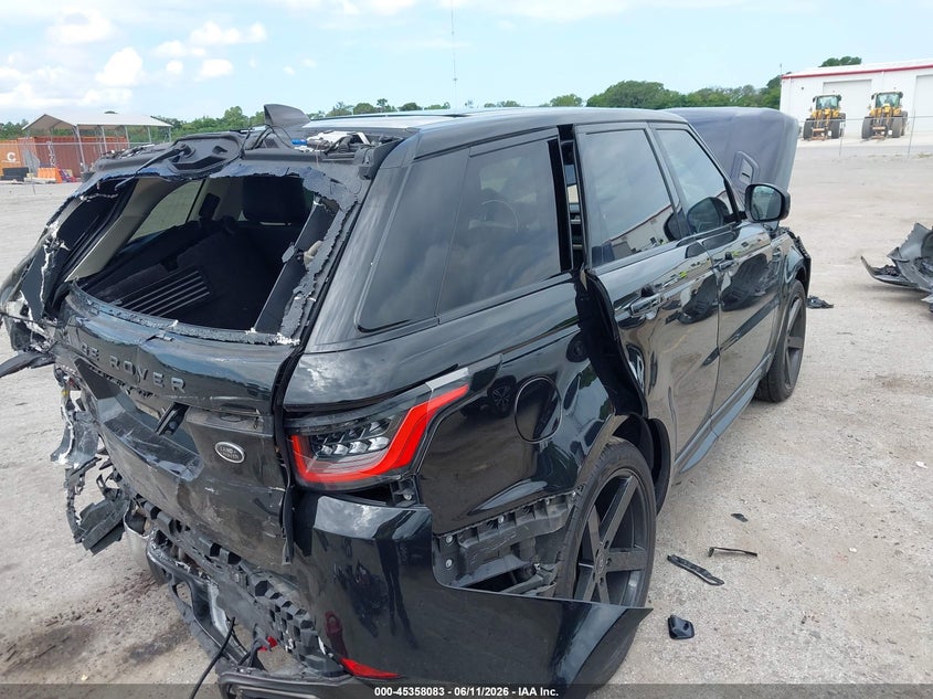 2021 Land rover Range rover sport VIN SALWR2SUXMA782618 IAAI salvage auction — REAR END, Salvage Title, sold $2,050 on 2026-07-30 (photo 6)