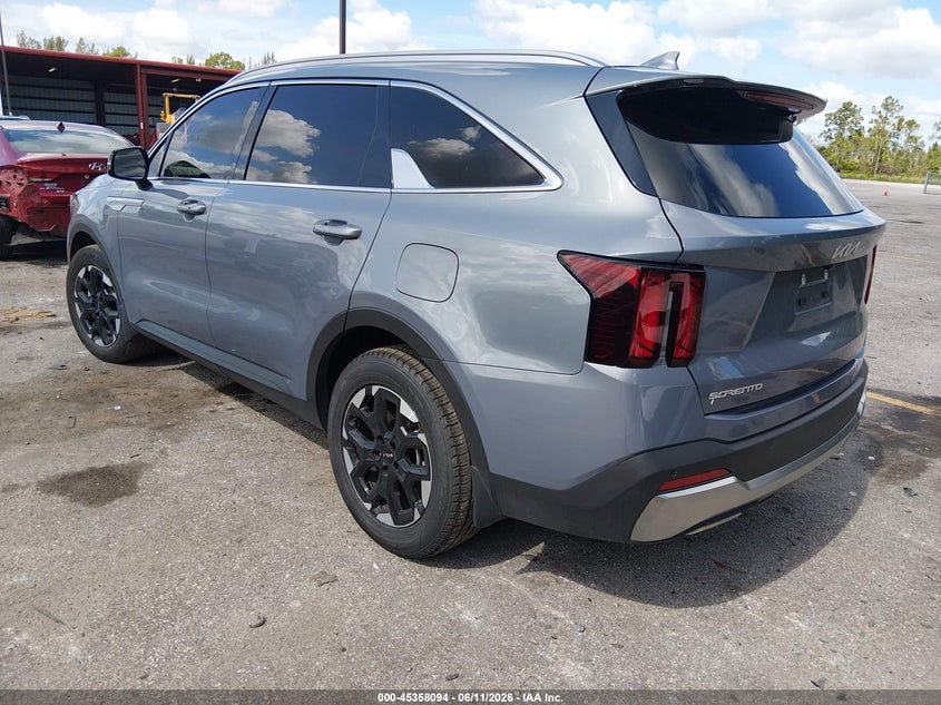 2025 Kia Sorento VIN 5XYRL4JC8SG378353 IAAI salvage auction — RIGHT FRONT, Rebuildable (Florida), sold $11,100 on 2026-07-10 (photo 3)