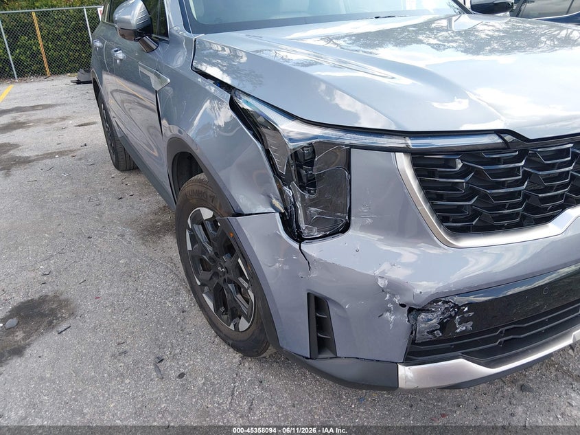 2025 Kia Sorento VIN 5XYRL4JC8SG378353 IAAI salvage auction — RIGHT FRONT, Rebuildable (Florida), sold $11,100 on 2026-07-10 (photo 6)