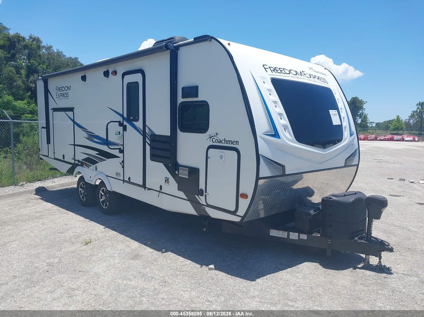 2021 Forest river Freedom express VIN 5ZT2FERB5MW013546 IAAI salvage auction — Unknown, Certificate Of Destruction (Florida), sold $2,600 on 2026-07-16 (photo 1)