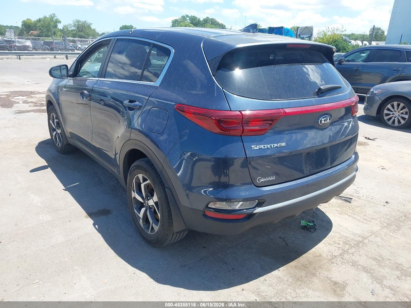 2021 Kia Sportage VIN KNDPM3AC9M7872574 IAAI salvage auction — THEFT, Salvage (North Carolina), sold $5,300 on 2026-07-29 (photo 3)
