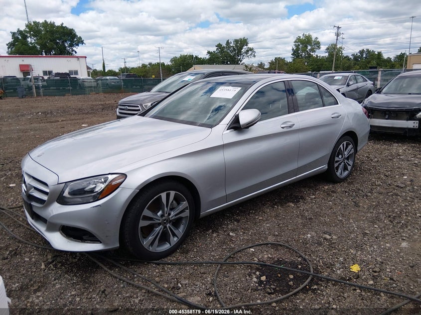 2018 Mercedes-benz C class VIN WDDWF4KB3JR421017 IAAI salvage auction — FRONT END, Salvage (Ohio), sold $11,600 on 2026-07-29 (photo 2)