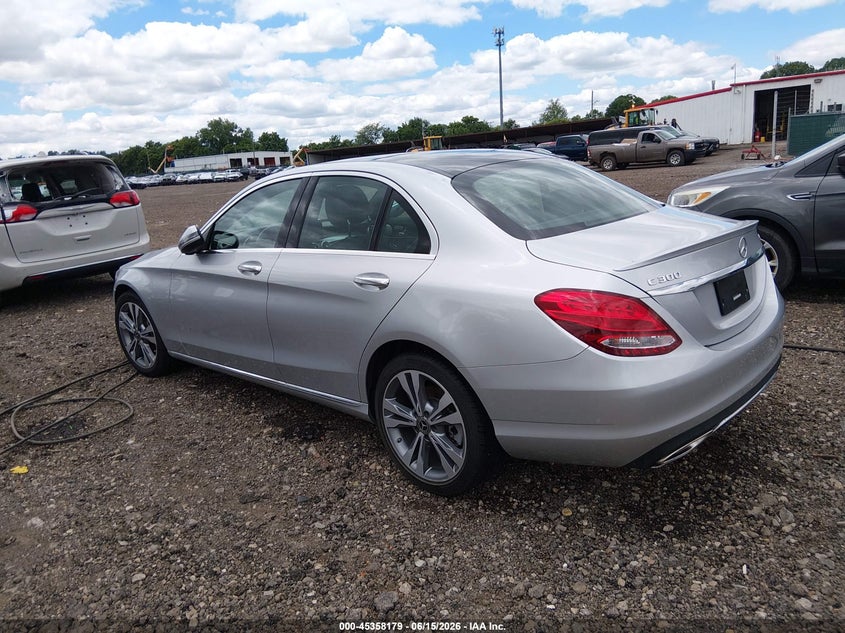2018 Mercedes-benz C class VIN WDDWF4KB3JR421017 IAAI salvage auction — FRONT END, Salvage (Ohio), sold $11,600 on 2026-07-29 (photo 3)