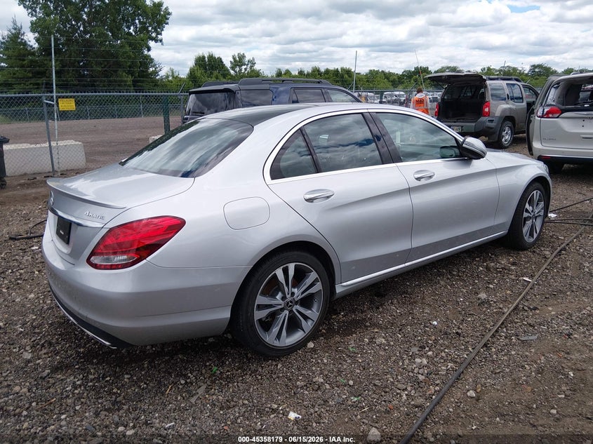2018 Mercedes-benz C class VIN WDDWF4KB3JR421017 IAAI salvage auction — FRONT END, Salvage (Ohio), sold $11,600 on 2026-07-29 (photo 4)
