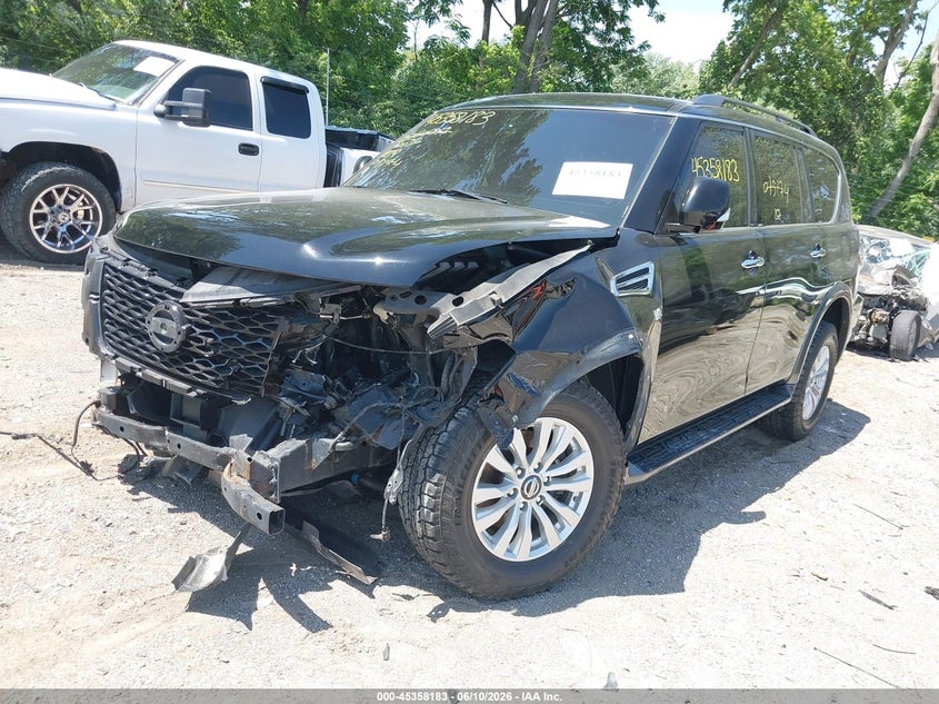 2020 Nissan Armada VIN JN8AY2ND1LX015174 IAAI salvage auction — FRONT END, Clear (Indiana), sold $4,000 on 2026-07-22 (photo 6)