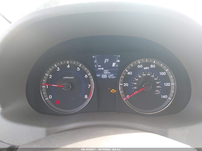 2012 Hyundai Accent VIN KMHCU4AE5CU262396 IAAI salvage auction — REAR END, Rebuildable (Florida), sold $375 on 2026-07-29 (photo 7)