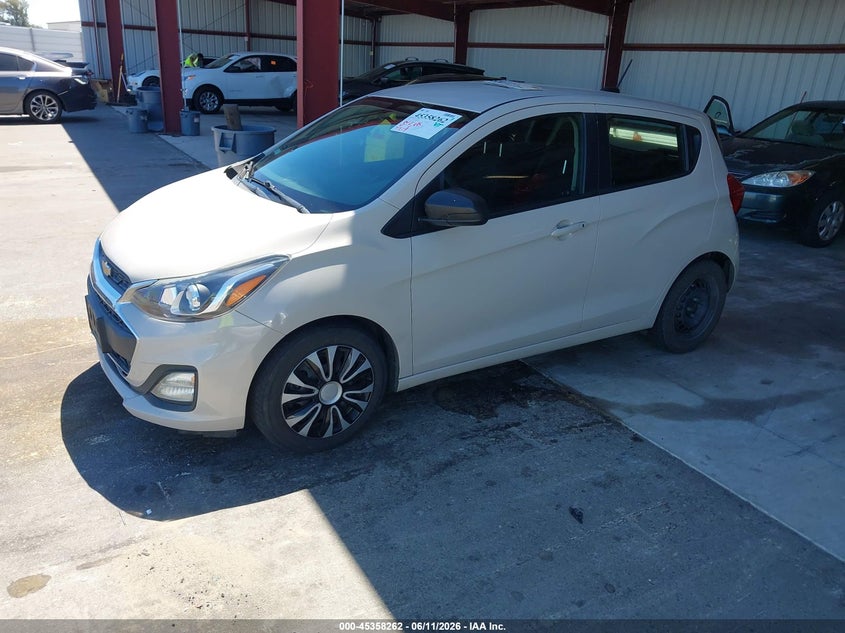 2020 Chevrolet Spark VIN KL8CB6SA5LC425130 IAAI salvage auction — LEFT & RIGHT, Salvage (California), sold $825 on 2026-07-28 (photo 2)