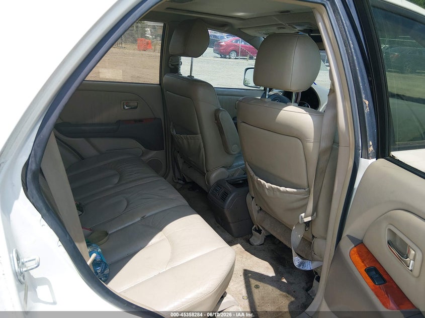 2003 Lexus Rx 300 VIN JTJGF10U630156664 IAAI salvage auction — NORMAL WEAR, Clear (Virginia), sold $300 on 2026-07-31 (photo 8)