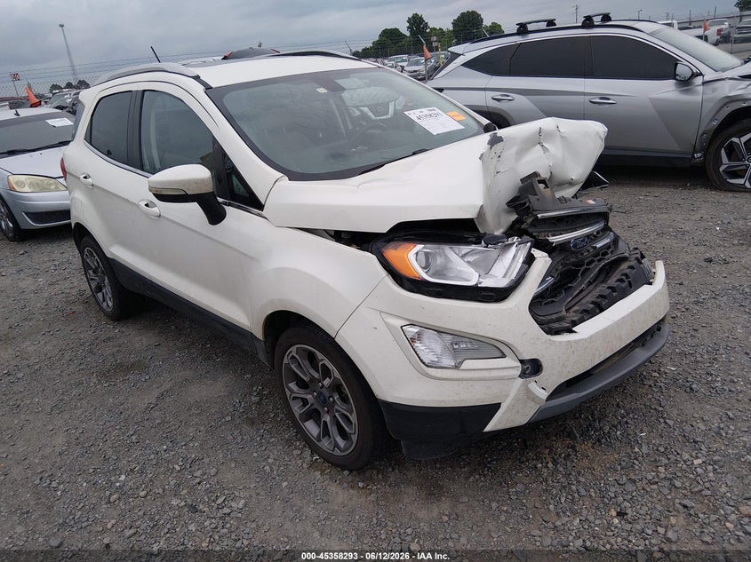 2021 Ford Ecosport VIN MAJ3S2KE9MC448663 IAAI salvage auction — FRONT END, Salvage (Arkansas), sold $25 on 2026-07-29 (photo 1)