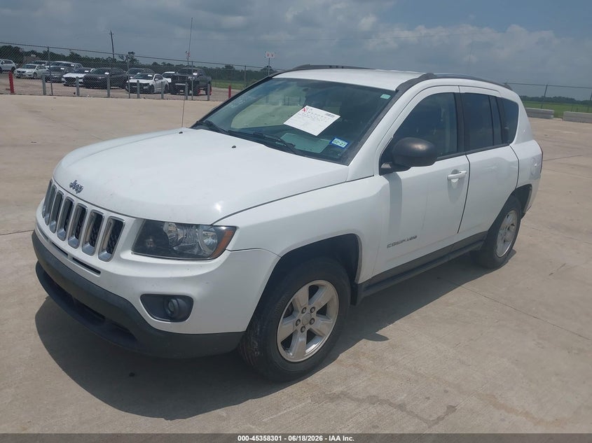 2015 Jeep Compass VIN 1C4NJCBA4FD273342 IAAI salvage auction — REPOSSESSION, Nrc Lienholder Repossession Paperwork (Texas), sold $1,400 on 2026-07-10 (photo 2)