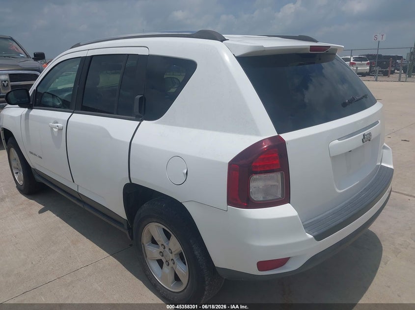 2015 Jeep Compass VIN 1C4NJCBA4FD273342 IAAI salvage auction — REPOSSESSION, Nrc Lienholder Repossession Paperwork (Texas), sold $1,400 on 2026-07-10 (photo 3)