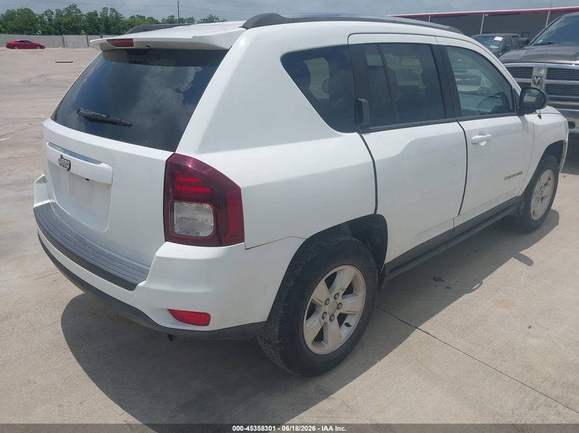 2015 Jeep Compass VIN 1C4NJCBA4FD273342 IAAI salvage auction — REPOSSESSION, Nrc Lienholder Repossession Paperwork (Texas), sold $1,400 on 2026-07-10 (photo 4)