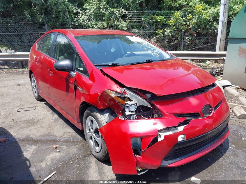 2012 Toyota Prius VIN JTDKN3DU7C1540520 IAAI salvage auction — RIGHT FRONT, Salvage (North Carolina), sold $1,100 on 2026-07-16 (photo 1)