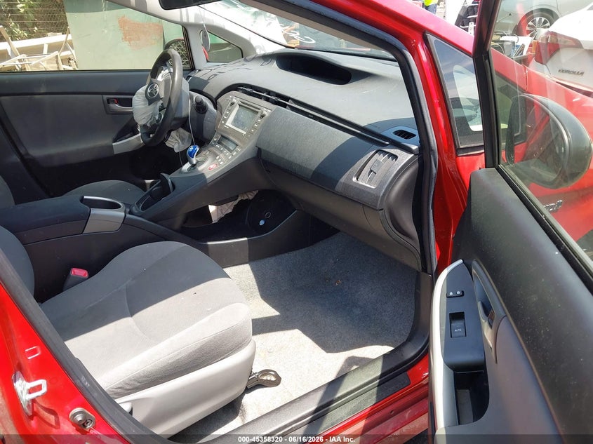 2012 Toyota Prius VIN JTDKN3DU7C1540520 IAAI salvage auction — RIGHT FRONT, Salvage (North Carolina), sold $1,100 on 2026-07-16 (photo 5)