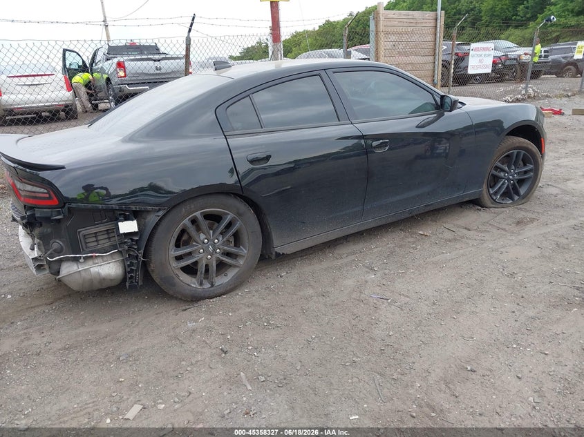 2019 Dodge Charger VIN 2C3CDXJG1KH653980 IAAI salvage auction — REAR END, Wait Title, sold $9,150 on 2026-09-15 (photo 4)