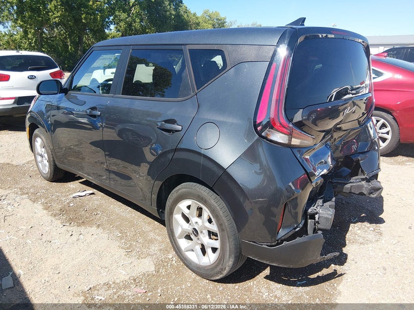 2024 Kia Soul VIN KNDJ23AU2R7914658 IAAI salvage auction — REAR END, Salvage (Indiana), sold $3,300 on 2026-07-22 (photo 3)