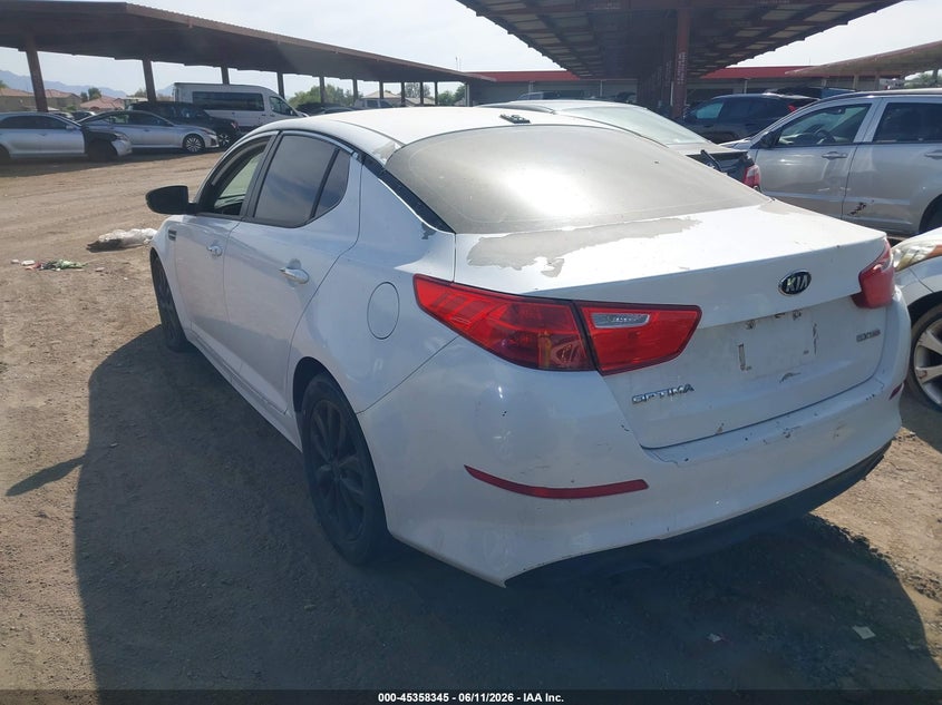 2015 Kia Optima VIN 5XXGN4A75FG458286 IAAI salvage auction — NORMAL WEAR, Clear-Dealer Only (Arizona), sold $1,000 on 2026-07-14 (photo 3)
