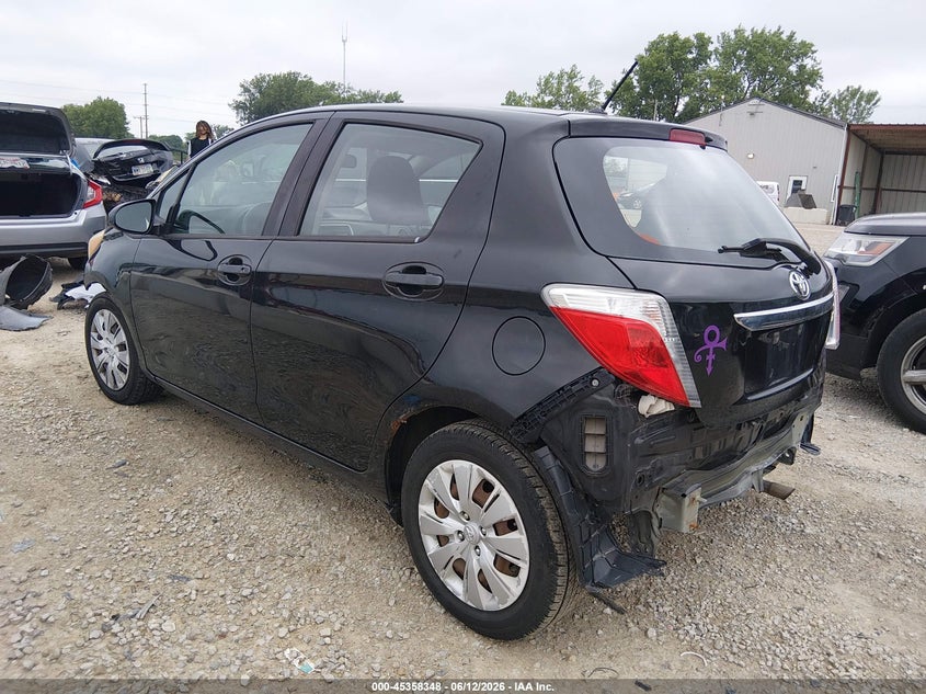2014 Toyota Yaris VIN VNKKTUD30EA001430 IAAI salvage auction — FRONT & REAR, Salvage (Ohio), sold $875 on 2026-07-29 (photo 3)